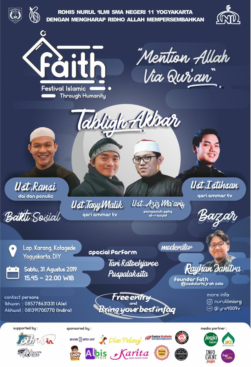FAITH 2019 (Festival Islamic Through Humanity) - SMA 11 Jogja