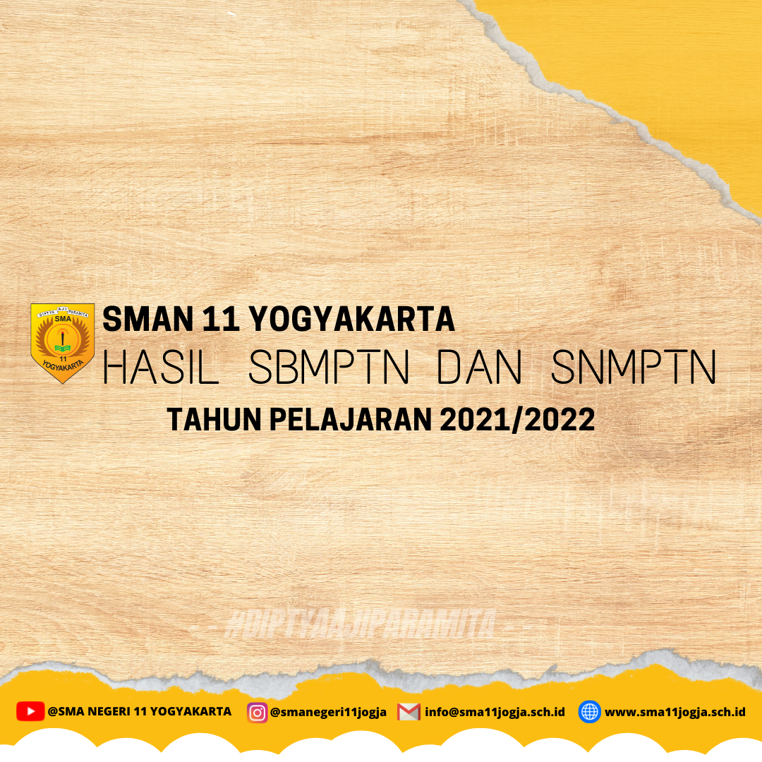 Hasil seleksi SBMPTN dan SNMPTN th Pelajaran 2021/2022